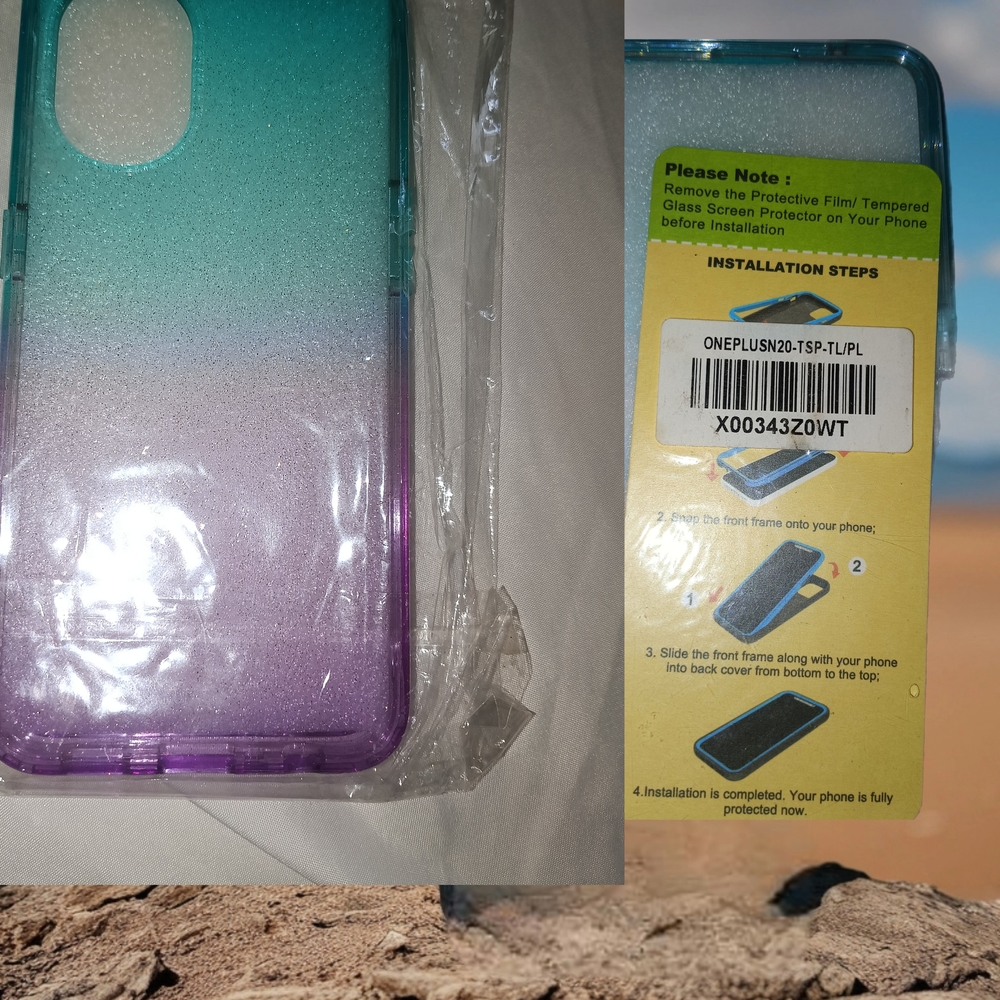 OnePlus Dual-Tone Case - Teal and Purple